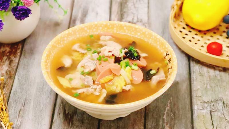 木耳肉片汤