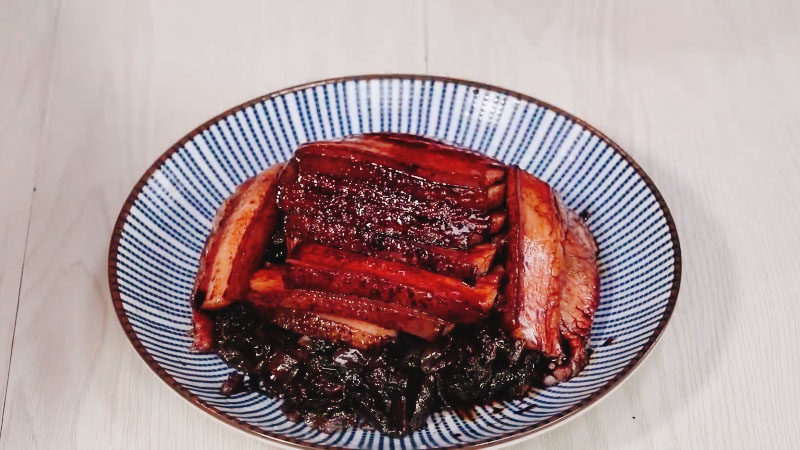干菜蒸肉做法步骤：7