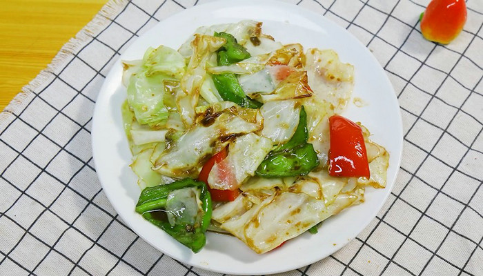 牛心菜辣椒做法步骤：8