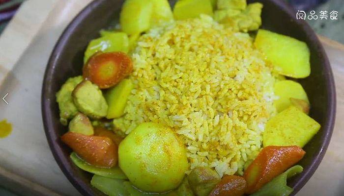 咖喱猪肉牛奶饭