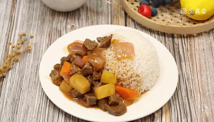 红烩牛肉盖浇饭