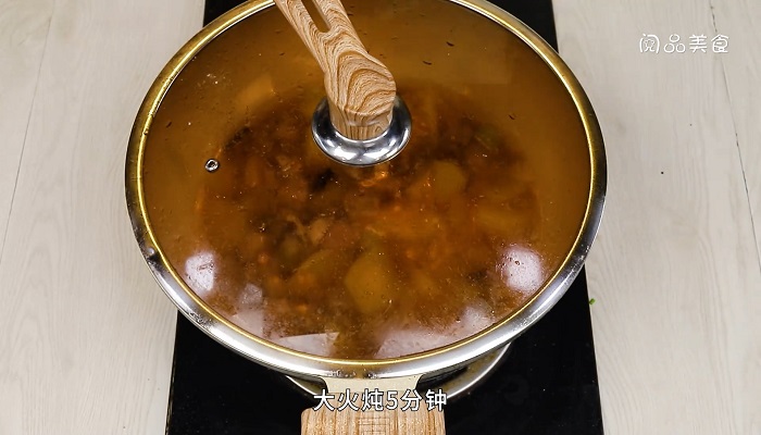 土豆炖鸡胗做法步骤：9