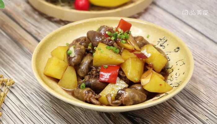 鸡心炖土豆