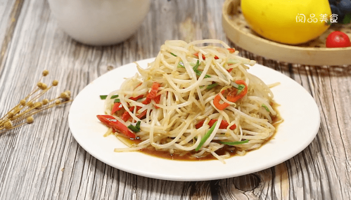 酸辣绿豆芽做法步骤：8