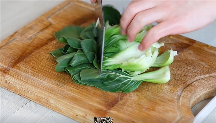 西红柿炒油菜做法步骤：3