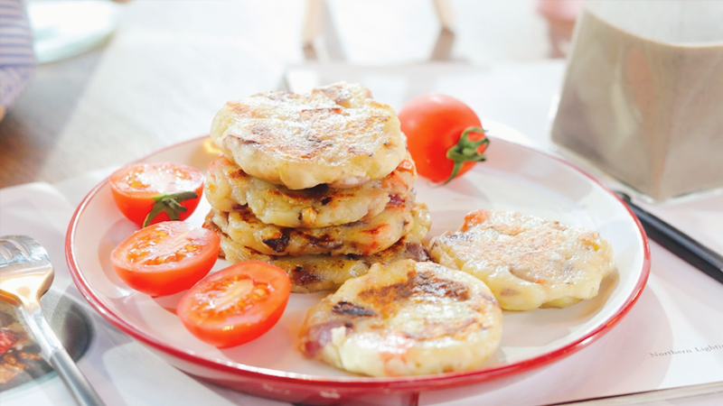 火腿香菇土豆饼