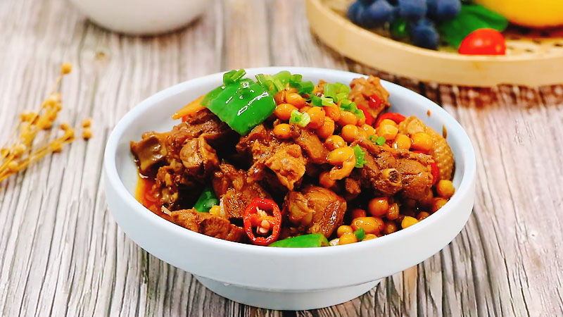 黄豆烧鸭