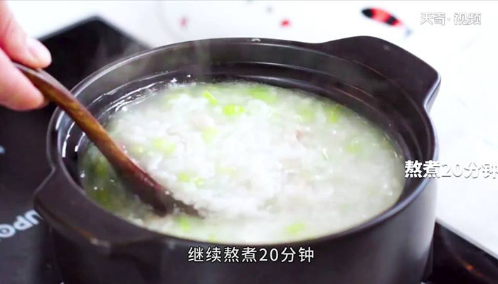 芹菜肉末粥做法步骤：6