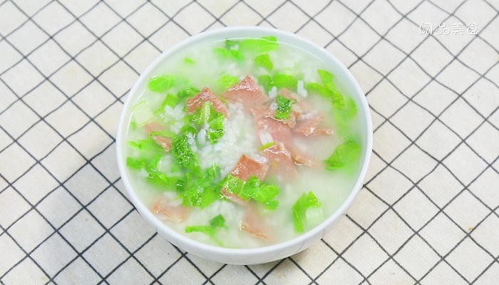培根青菜粥