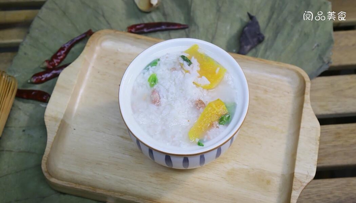 青菜瘦肉红薯粥做法步骤：6