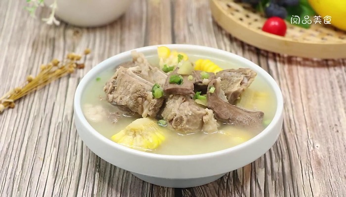 猪心玉米龙骨汤
