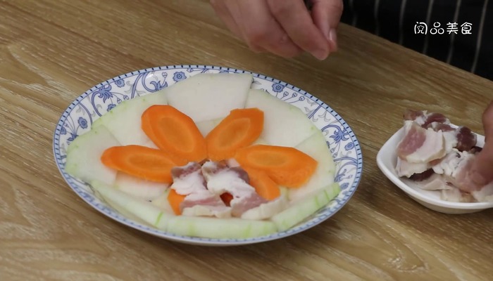 冬瓜蒸咸肉做法步骤：8