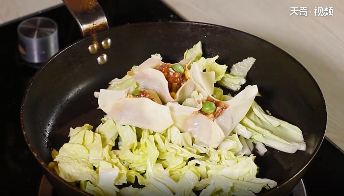 圆白菜蒸烧麦做法步骤：6