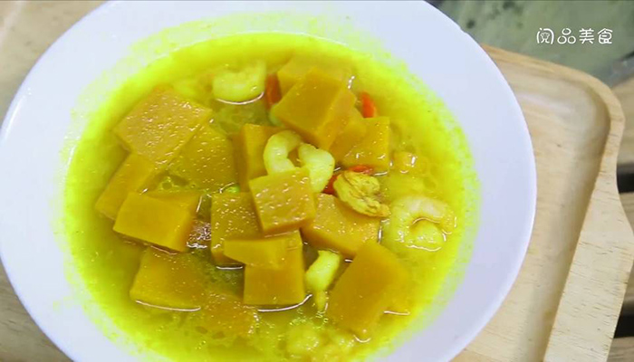 咖喱南瓜海鲜做法步骤：6