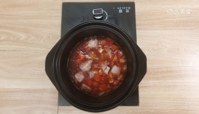 番茄排骨汤做法步骤：9