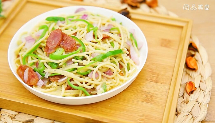 黑胡椒香肠意面