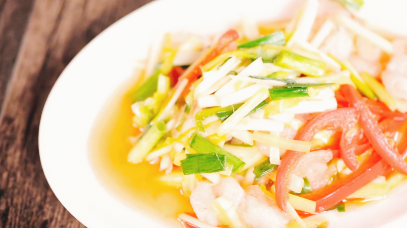 韭黄炒虾仁做法步骤：9