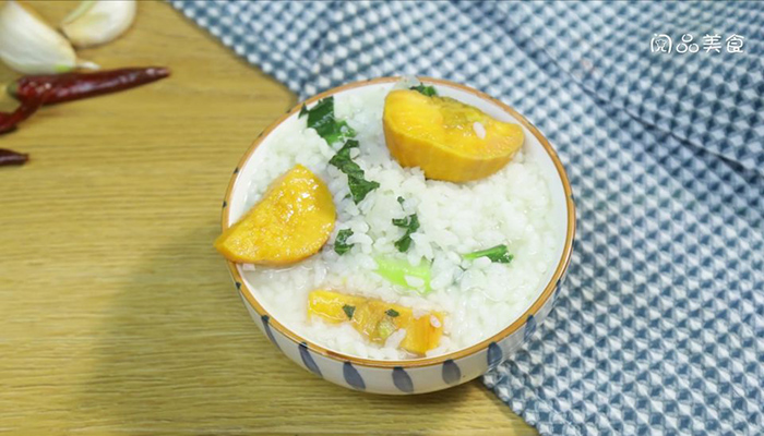 红薯青菜粥做法步骤：6