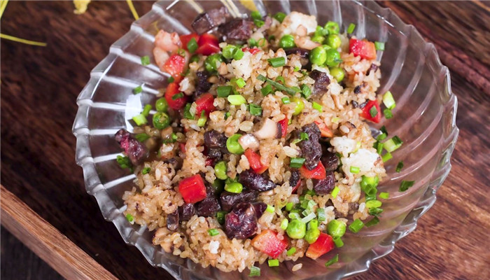 鹅肝虾仁炒饭做法步骤：10