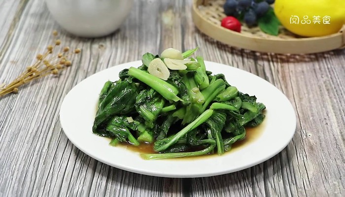 清炒芥蓝做法步骤：13