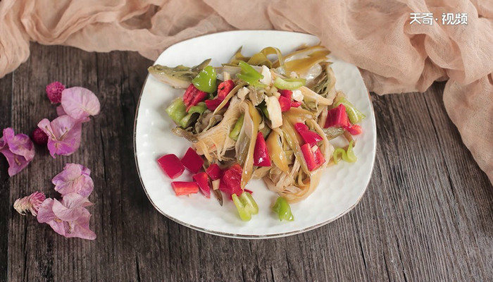 凉拌霸王花做法步骤：9