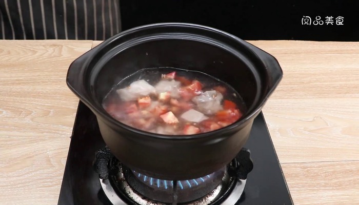 番茄排骨汤做法步骤：8