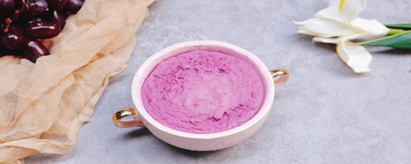 紫薯粥怎么煮才能紫色