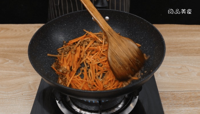 肉末胡萝卜丝做法步骤：7