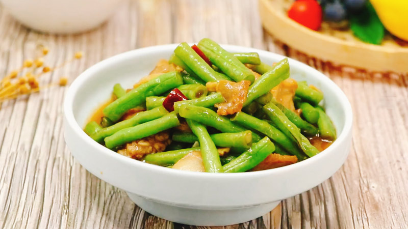 猪肉焖豇豆角