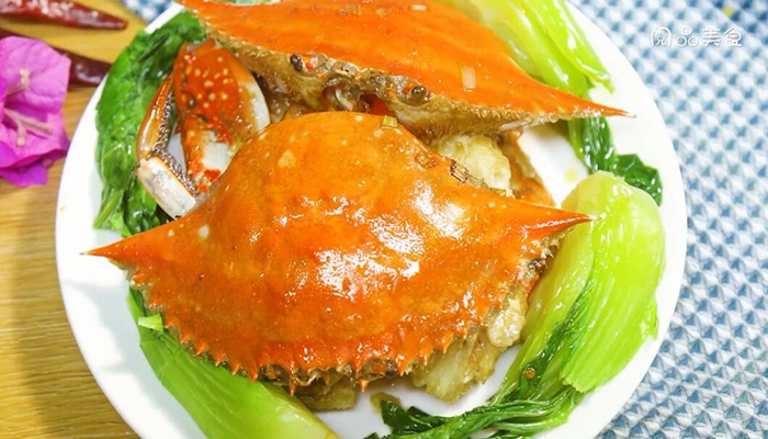 姜葱炒花蟹做法步骤：7