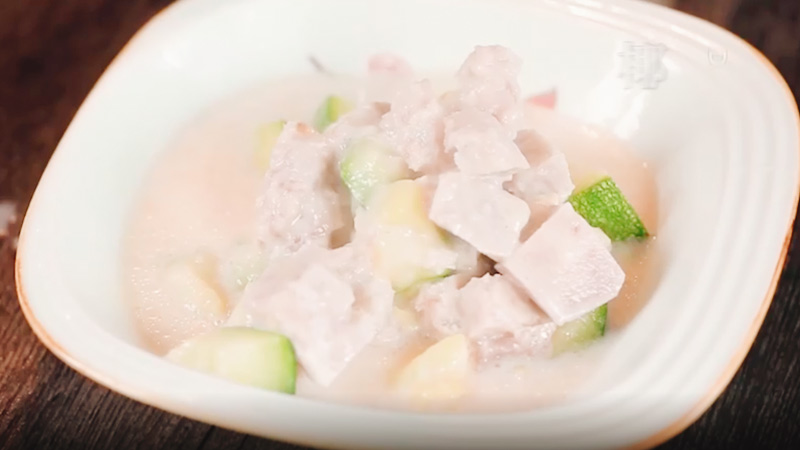 椰汁南瓜芋头煲做法步骤：6