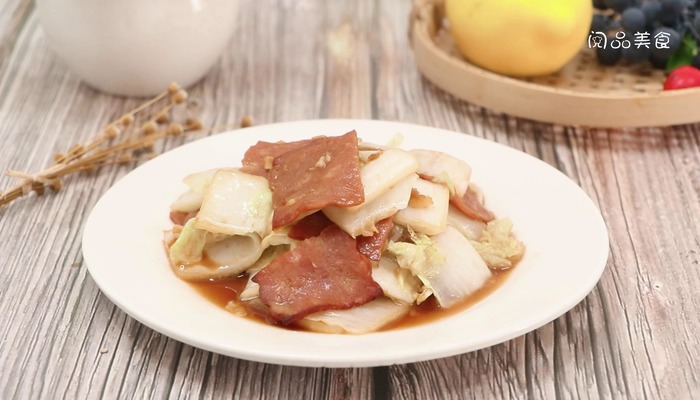 大白菜炒培根