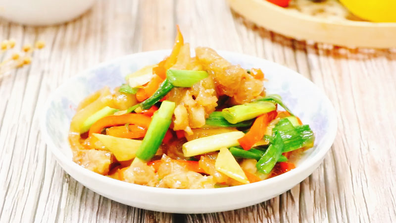 蒜炒牛蹄筋做法步骤：10