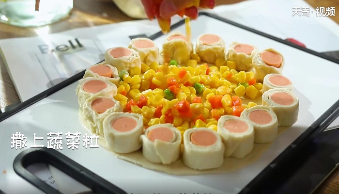 手抓饼披萨做法步骤：5