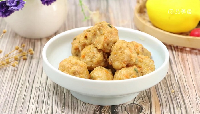 干炸鲜肉鱼丸子