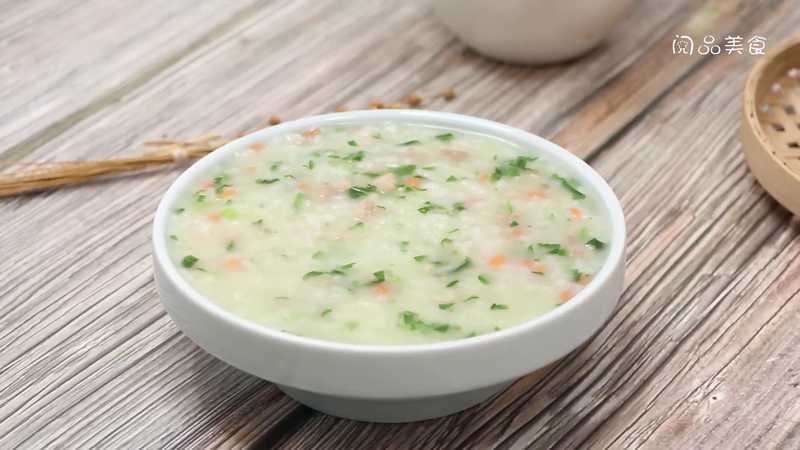 青菜瘦肉粥
